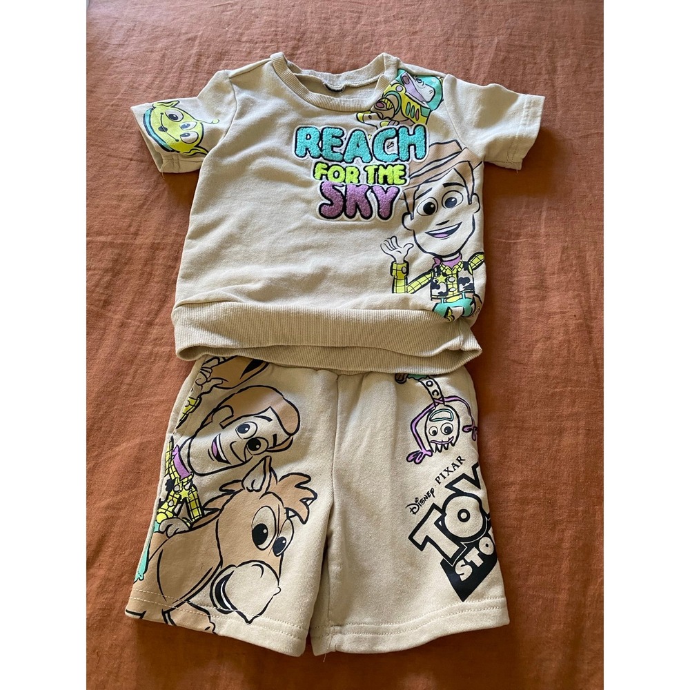Disney Toy Story Woody Buzz Toy Story 2 Piece Outfit Unisex 3T s2